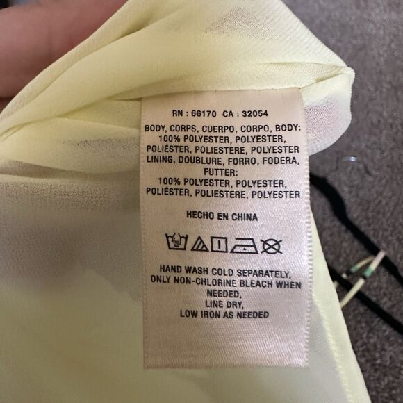 Anthropologie Maeve Yellow Green Geometric Maxi Dress Women's Size XS P Low Back - Picture 7 of 11